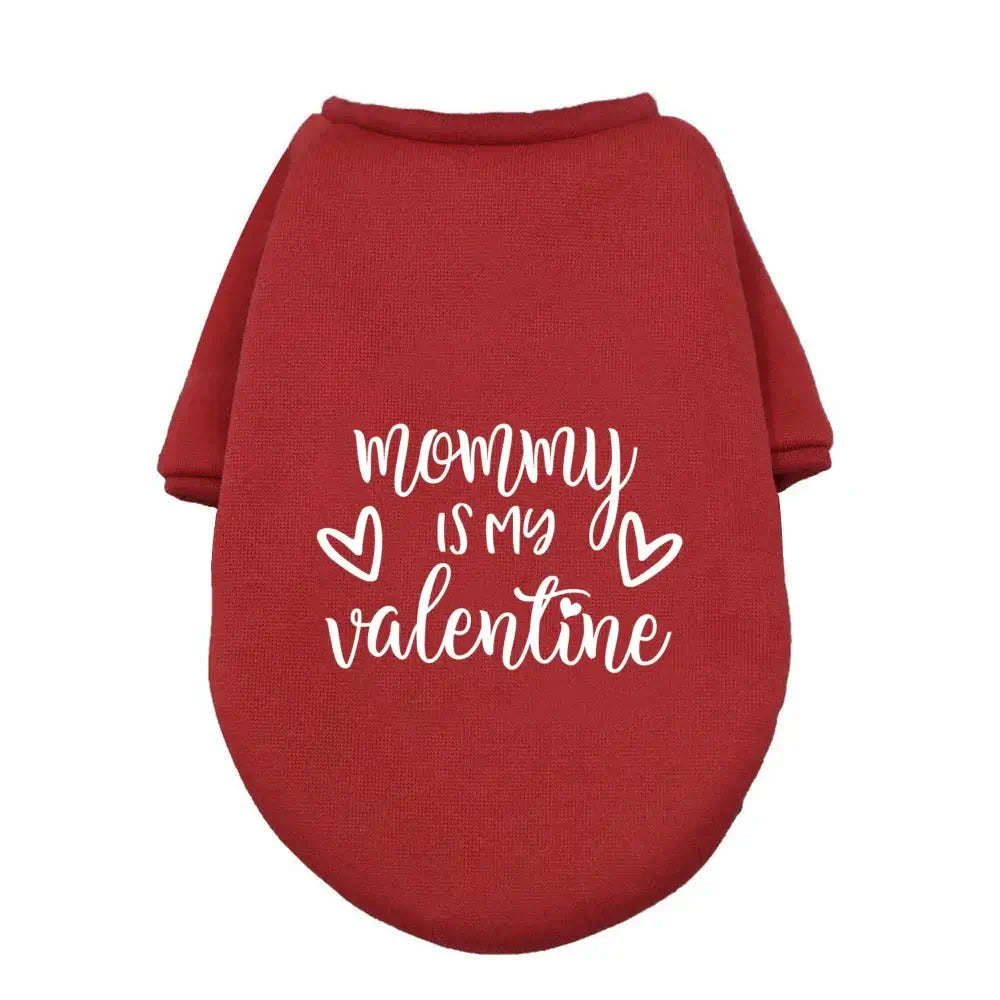 Mommy’s Valentine™ Dog Hoodie Pets Supplies Shop