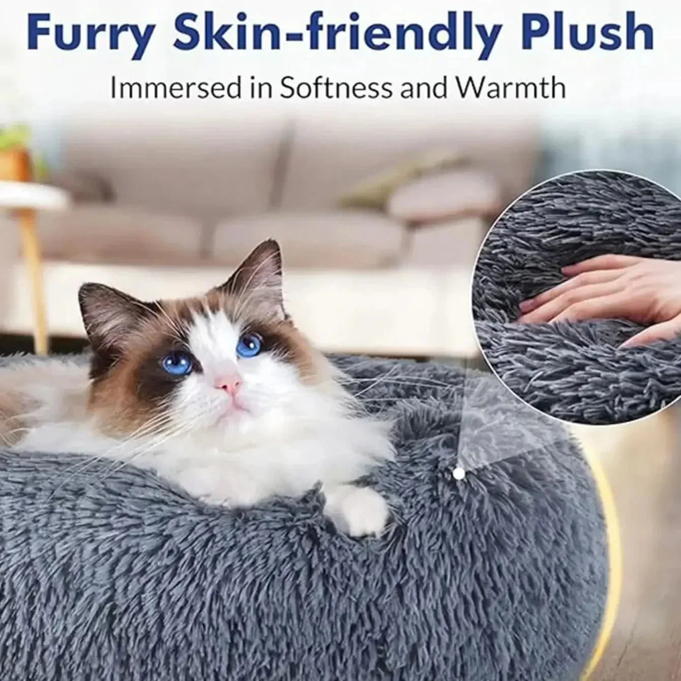 CozyPaws™ Plush Pet Bed sifo-shop